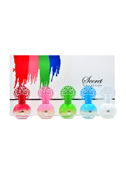 Arabian Oud 5-Piece Secret Collection Perfum Set Unisex, Red 30ml EDP, White 30ml EDP, Blue 30ml EDP, Green 30ml EDP, Pink 30ml EDP