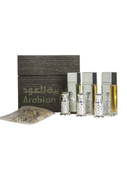 Arabian Oud 7-Piece Al Safwa Gift Set Unisex, 3 x Spray Perfumes, 3 x Oils, 1 x Oud