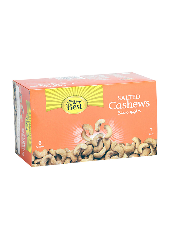 Best Salted Flavored Cashew, 6 Pouches x 50g