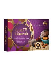 Tamrah Assorted Chocolate Covered Date with Almond Gift Box, 16 Pieces, 270g