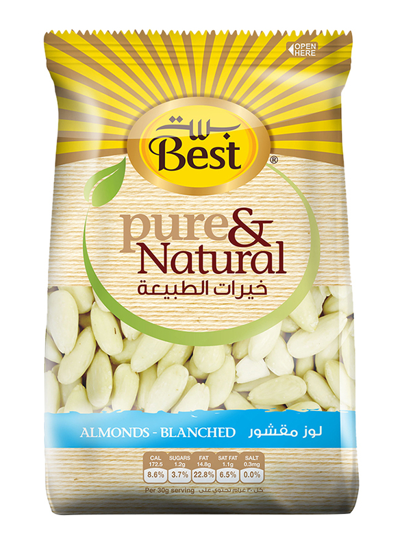 Best Pure & Natural Blanched Whole Almond, 325g