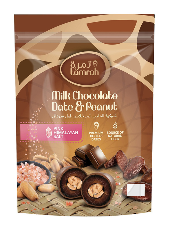 Tamrah Milk Chocolate with Date and Peanut Bag, 500g