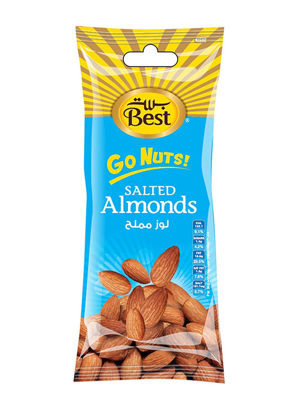 Best Go Nuts Almond Pouch, 6 x 6 x 80g