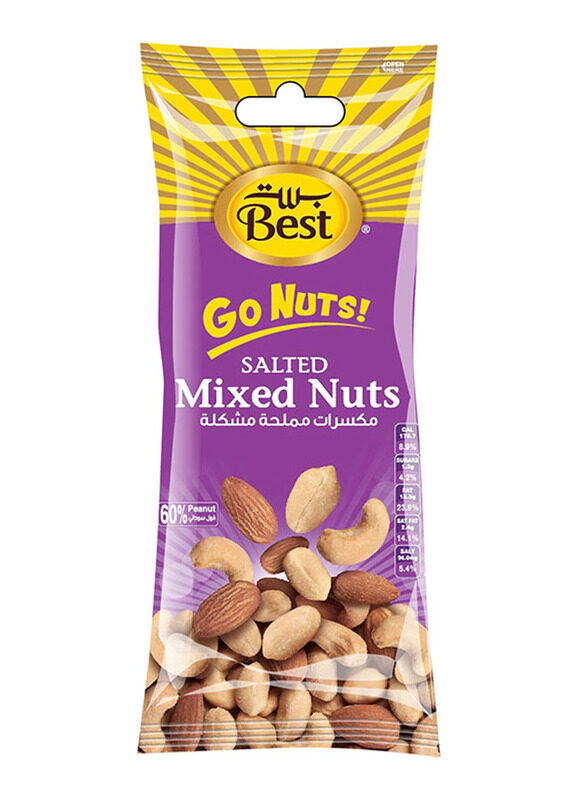 

Best Go Nuts Classic Mixnut Pouch, 6 x 6 x 80g