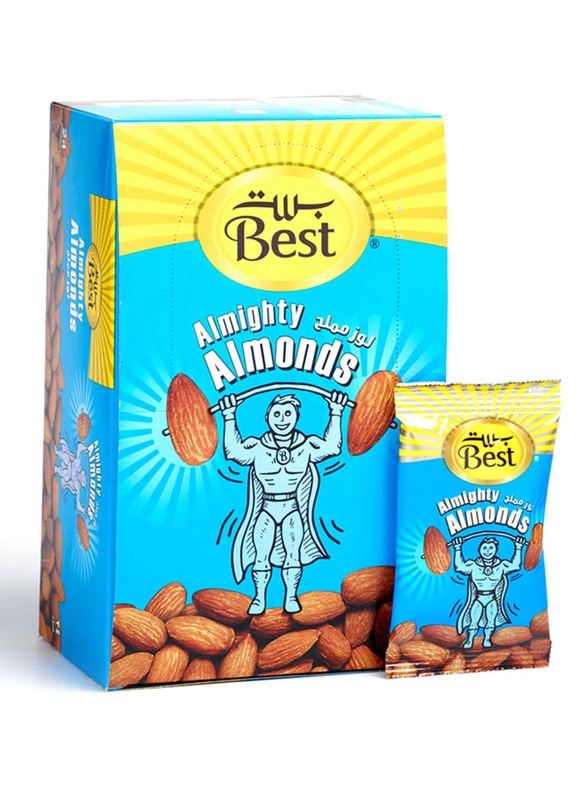 Best Almighty Almonds Box Salted, 24 Packets x 13g