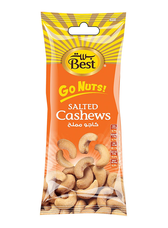 Best Go Nuts Cashew Pouch, 6x6x80g