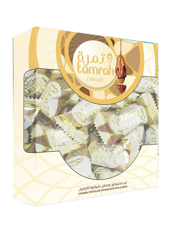 Tamrah Date with Almond Covered with Caramel Chocolate Window Box, 200g