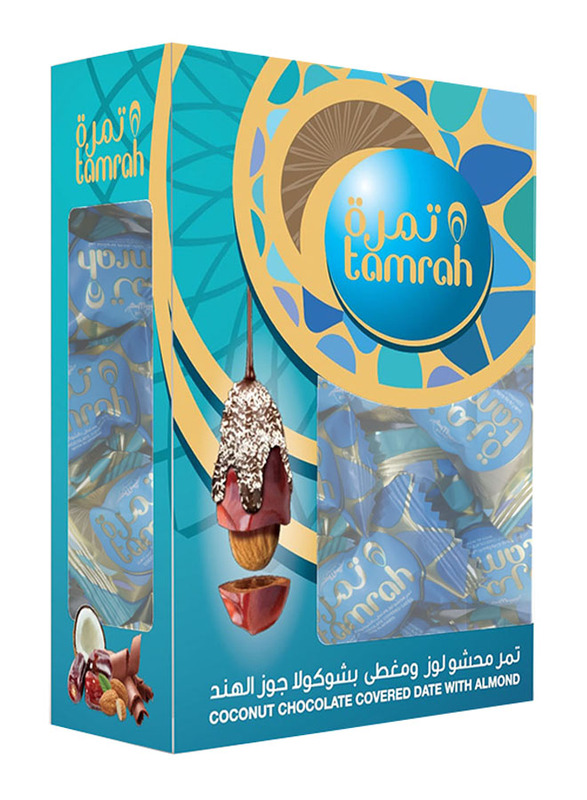 Tamrah Date with Almond Covered Coconut Chocolate Stand Box, 400g