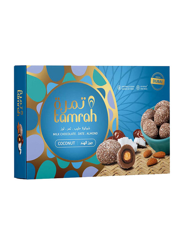 Tamrah Date with Almond Covered with Coconut Chocolate Gift Box, 230g