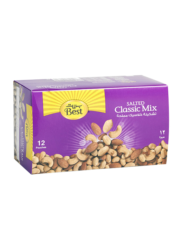 Best Salted Classic Mix Nuts, 12 Pouches x 40g