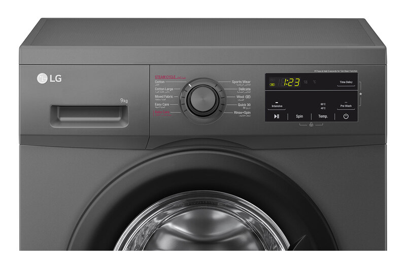 Lg 2023 Front Load Washing Machine One Year Brand Warranty 9 kg F4J3VYG6J Black