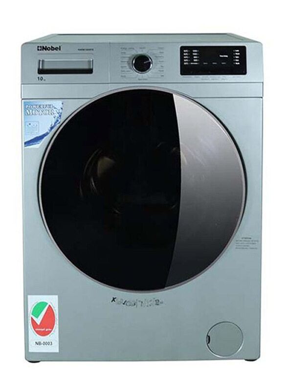 

Nobel 10 Kg Front Load Washing Machine, NWM1000FS, Inox Grey