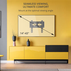 BPF1443 Fixed TV Mount: Compact Solution for Screens 14” to 43”