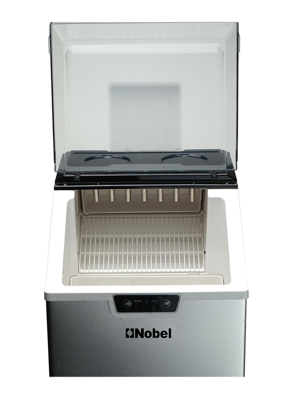 Nobel 3.2L Stainless Steel Bullet Ice Cube Maker with LED Indicator, 150W, NIM24, Silver