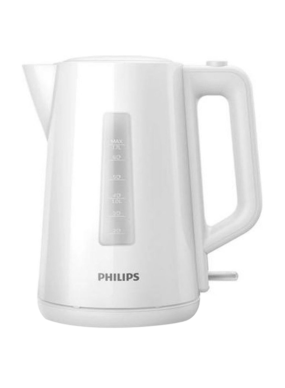 Philips 1.7L Electric Kettle, 2200W, HD9318/01, White