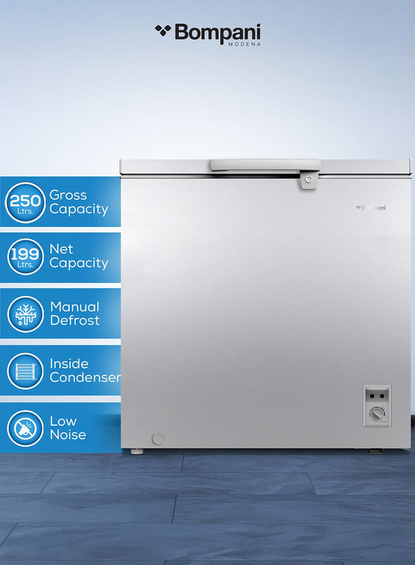 

Bompani 259L Chest Freezer, 220W, BOCF250I, Silver