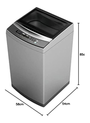 Bompani 12.5 Kg 1000 RPM Fully Automatic Top Load Washer, BWM15T, Silver