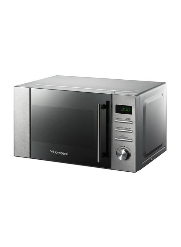 Bompani 20L Microwave Oven with Digital Control & 5-Power Levels & 8-Auto Menus, 700W, BMO20DS, Silver