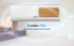 EGNRL Split Type Air Conditioner  Gold Fin with 4 Way Airlflow 1200 m3perH Hi Air Flow Volume & Auto Restart 24000 BTU Remote Included 2 Ton AIR CONDITIONER White EG24T3 One Year Brand Warranty