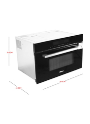 Nobel 34L Grill Convection Built-in Microwave Oven with Touch Control, 2300W, NMO34BI, Black