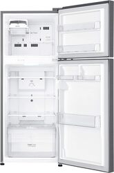Lg 234L Net Capacity, Top Mount Double Door Refrigerator With Smart Inverter Compressor, Multi Ait Flow 328 W GR-C345SLBB Platinum Silver