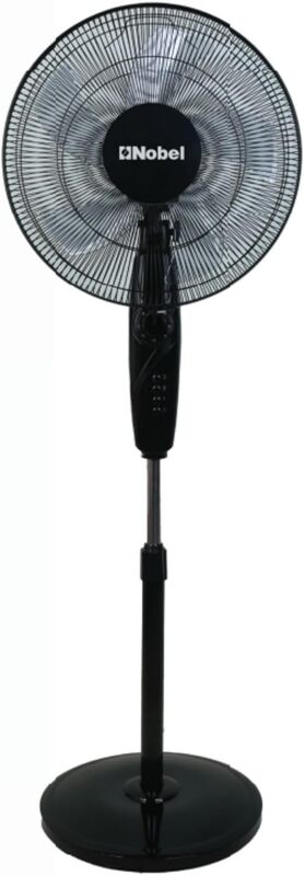 Nobel 16" Fan, 3 Speed, Copper Motor, NF170 Black