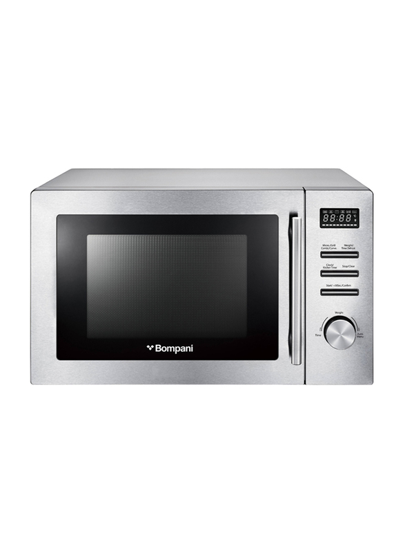 Bompani 34L Digital LED Display Control Microwave Oven with Grill & Convection Functions, 1950W, BMO34DGS, Silver