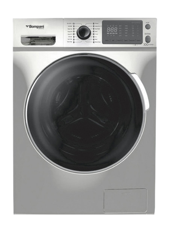Bompani 8Kg Front Load Washing Machine, 1400 RPM, BO3003BI2878SS, Silver