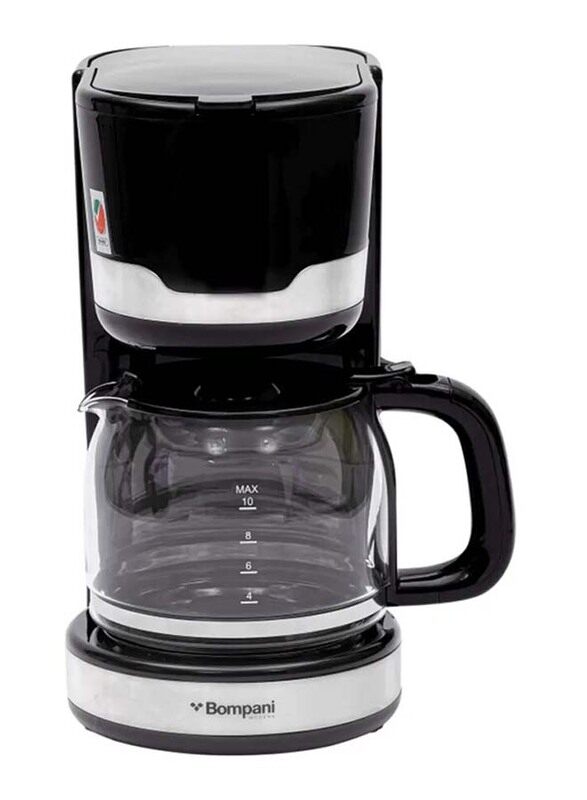 

Bompani 1.5L Coffee Maker, 1000W, BCM15, Black/White