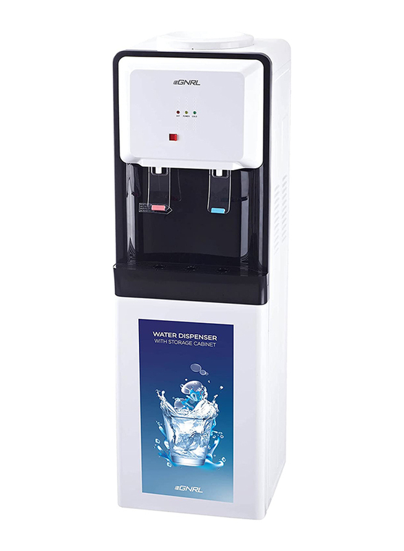 Egnrl Free Standing Water Dispenser with R134A Cabinet Hot And Cool Compressor Cooling, EGWD1700, White