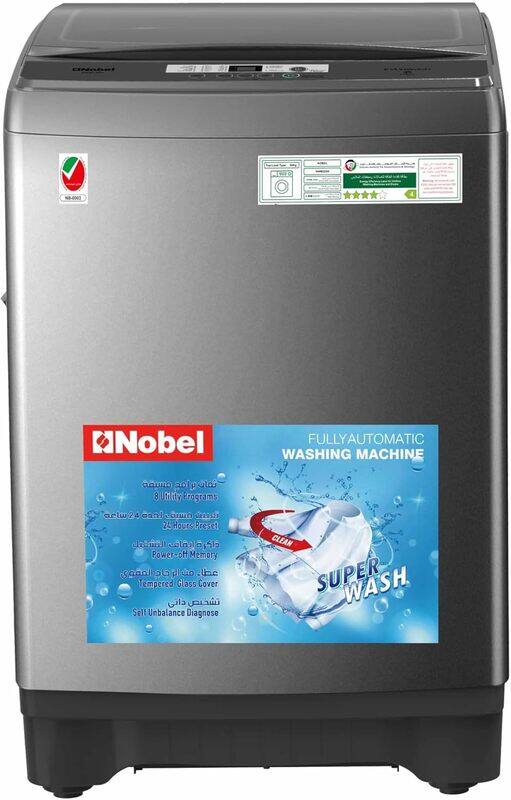

Nobel Washing Machine 20kg Capacity, LED Display, 8 Programs, NWM2250 Grey
