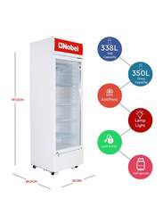 Nobel Upright Chillier Single Door, 345L, NSF400, White