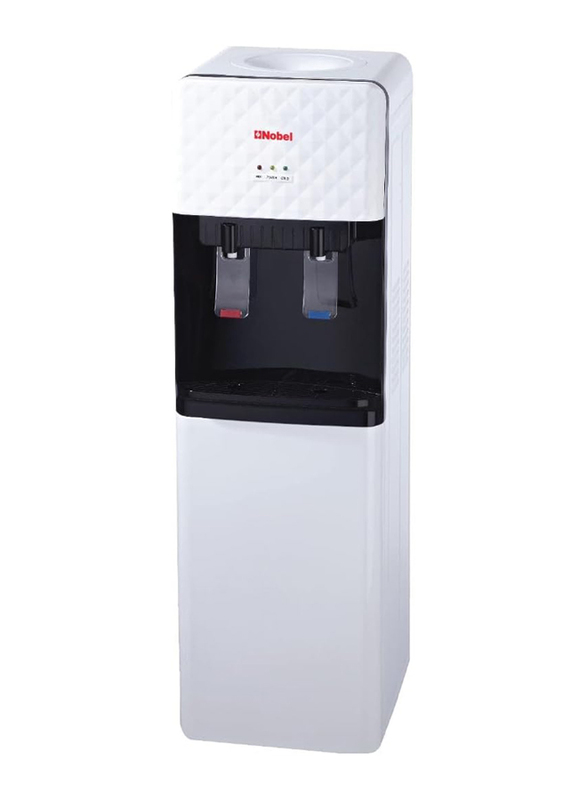 Nobel 2-Tap Hot & Cold Function Water Dispenser with Cabinet, NWD1602, White