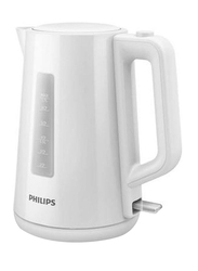 Philips 1.7L Electric Kettle, 2200W, HD9318/01, White