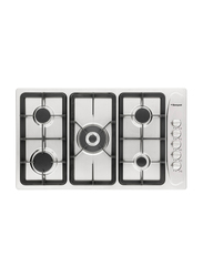 Bompani 90cm Gas Hob Stainless Steel with Full Safety 5 Gas Burners, BO293GML, Silver