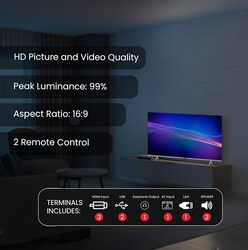 Nobel 85 Inch Diamond UHD VIDAA 4K Smart TV With VIDAA Voice Dolby Vision Bluetooth And WiFi UHD85VID Silver 2024 Model One Year Warranty