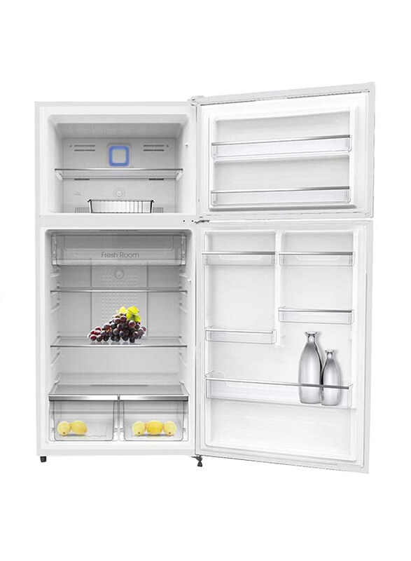 

Nobel 500L Double Door Refrigerator, NRF575, Silver Matte