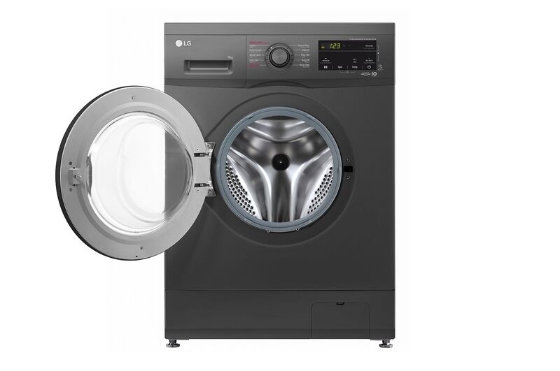 Lg 2023 Front Load Washing Machine One Year Brand Warranty 9 kg F4J3VYG6J Black