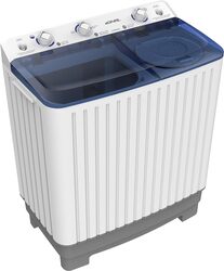 EGNRL Twin Tub Washer Washing Machine 6.5 KG Wash Capacity 5.0 KG Spin Capacity 2 Water Inlet 15 Mins. Wash Timer 5 Mins. Spin Timer EGWM800 White