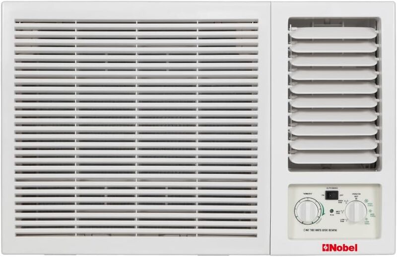 Nobel Window Air Conditioner 24000 BTU/h Cooling, 4-way Airflow, T3 Climatic NWAC24C1 White