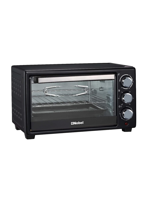 Nobel 18L Electric Oven with 3 Knob Control, 1280W, NEO20, Black