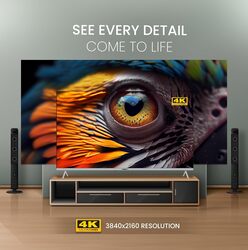 Nobel 85 Inch Diamond UHD VIDAA 4K Smart TV With VIDAA Voice Dolby Vision Bluetooth And WiFi UHD85VID Silver 2024 Model One Year Warranty