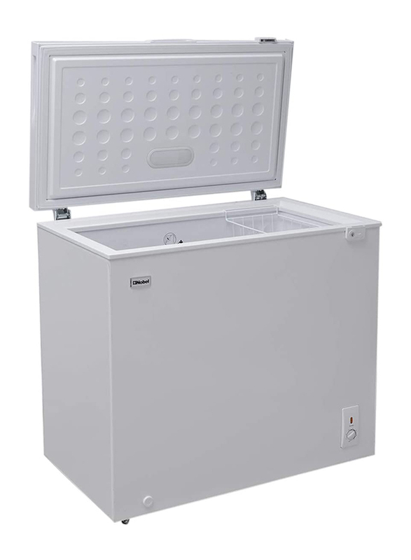 Nobel 215L Single Door Chest Freezer, NCF215, White