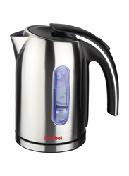 Nobel 1.7L Stainless Steel Kettle with Dual Sided Water Window and Washable Filter, 1500W, NK17SS, Silver