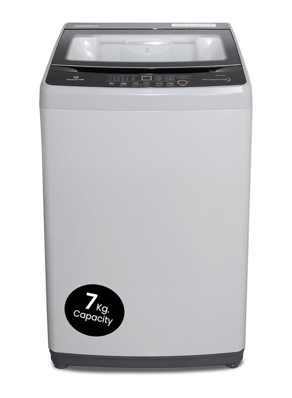 

Nobel 7.0 KG Top Load Automatic Washer, 10 Wash Program, LED Indicator, 670-700RPM Spin Speed, NWM750RH, Silver