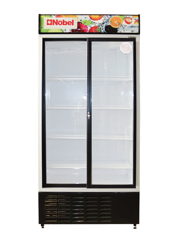 Nobel Showcase Chiller Single Door Sliding Wire Shelves Mechanical Turkey, 876L, NSF1000T, White
