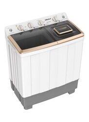 Nobel 10 Kg Semi-Automatic Washers Twin Tub, NWM1200RH, White/Black/Gold