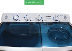 EGNRL TWIN TUB SEMI AUTO WASHER White 10 Kg EGWM1200 One Year Brand Warranty