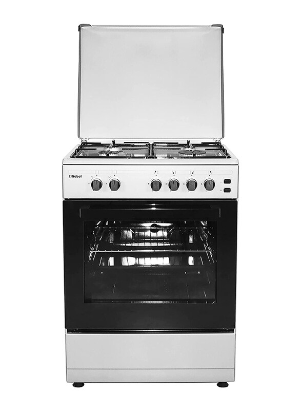 

Nobel 4-Burner Gas Burners with Gas Oven, NGC6600, Silver