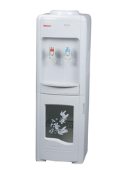 Nobel 2-Taps Hot and Cold Water Dispenser with Cabinet, 550W, NWD1560, White